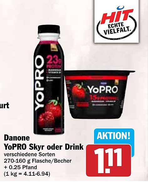 Danone YoPRO Skyr oder Drink - verschiedene Sorten