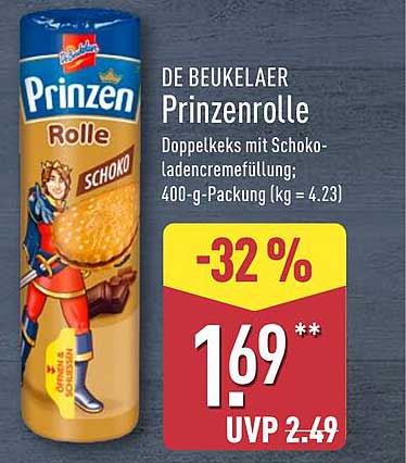 DE BEUKELAER Prinzenrolle Schoko 400-g-Packung