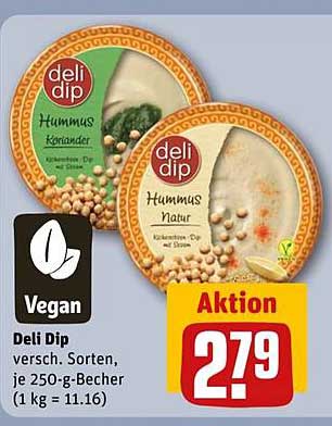 Deli Dip Hummus - Verschiedene Sorten