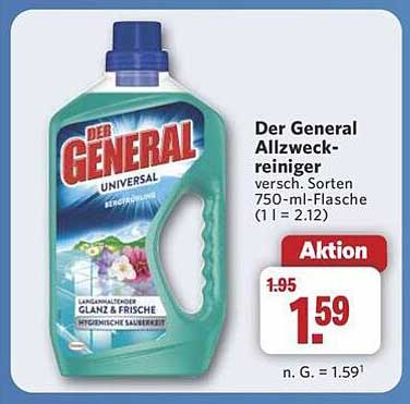 Der General Allzweckreiniger 750-ml-Flasche - Aktion