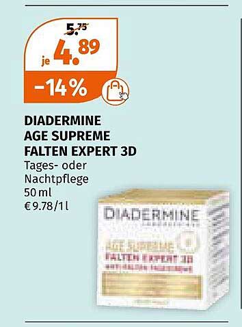 DIADERMINE AGE SUPREME FALTEN EXPERT 3D Tages- oder Nachtpflege 50 ml