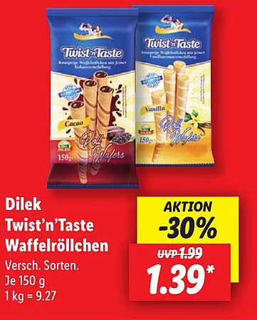Dilek Twist’n’Taste Waffelröllchen