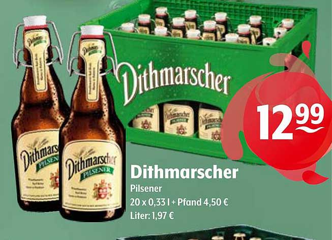 Dithmarscher Pilsener 20 x 0,33 l + Pfand 4,50 €