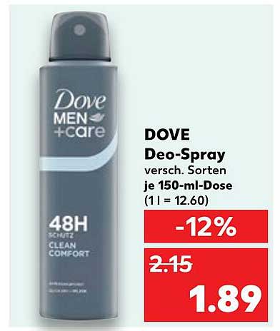 DOVE Deo-Spray verschiedene Sorten 150-ml-Dose
