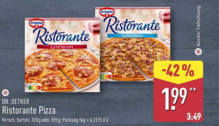 Dr. Oetker Ristorante Pizza - Verschiedene Sorten, 320 g oder 355 g