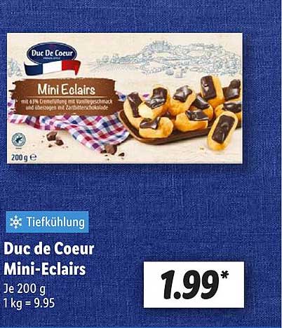 Duc de Coeur Mini-Eclairs