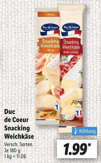 Duc de Coeur Snacking Weichkäse