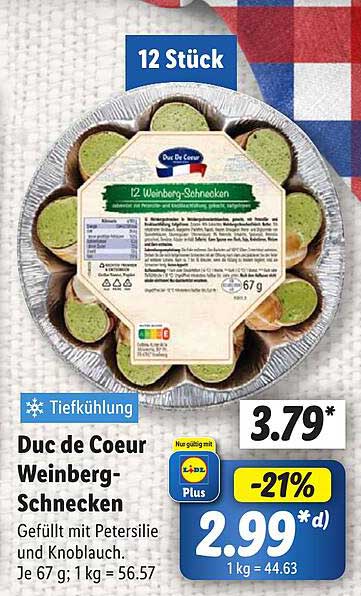 Duc de Coeur Weinberg-Schnecken - 12 Stück