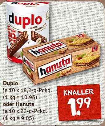 Duplo & Hanuta Knaller-Angebot