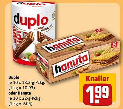 Duplo oder Hanuta - Köstlichkeiten für jeden Geschmack