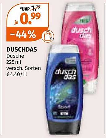 DUSCHDAS Dusche 225 ml, verschiedene Sorten