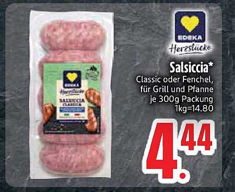 Edeka Herzstücke Salsiccia - Classic oder Fenchel, 300g