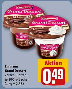 Ehrmann Grand Dessert 190g Becher – Vielfalt genießen!