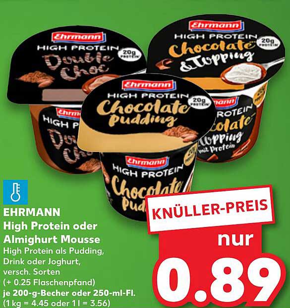 EHRMANN High Protein oder Almighurt Mousse
