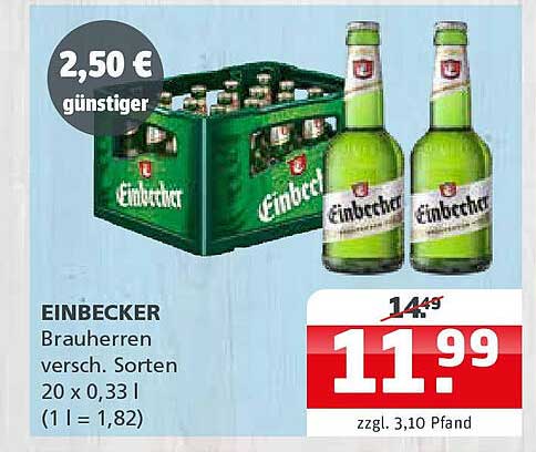EINBECKER Brauherren 20 x 0,33 l - jetzt im Angebot!