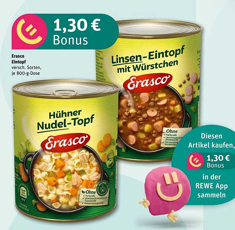 Erasco Eintöpfe – Hühnertopf & Linsen-Eintopf mit Würstchen