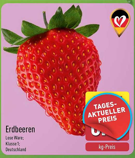 Erdbeeren, Lose Ware; Klasse 1; Deutschland
