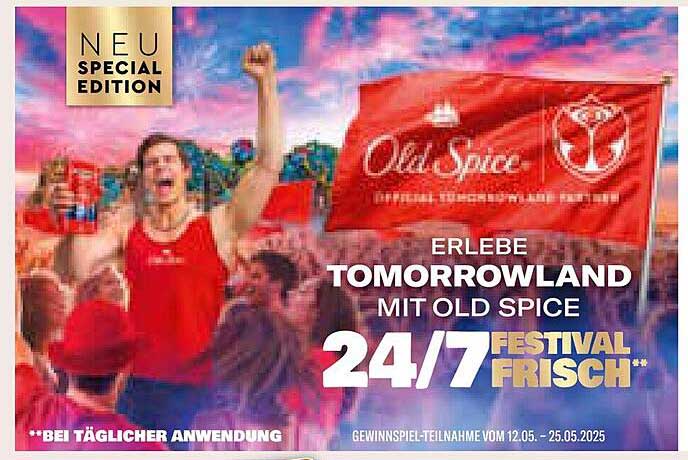 Erlebe Tomorrowland mit Old Spice - 24/7 frisch!