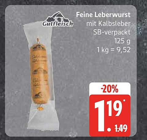 Feine Leberwurst mit Kalbsleber 125 g
