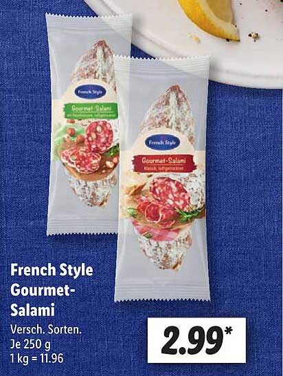 French Style Gourmet-Salami