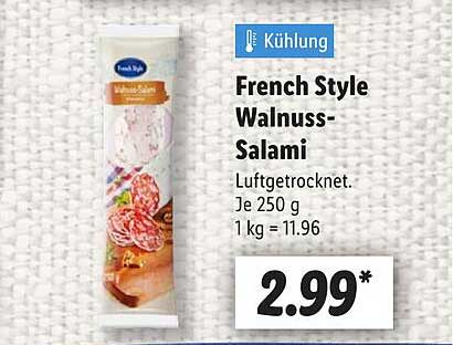 French Style Walnuss-Salami - Luftgetrocknet