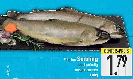 Frischer Saibling küchenfertig ausgenommen 100g