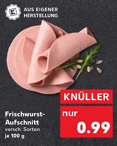 Frischwurst-Aufschnitt versch. Sorten je 100 g