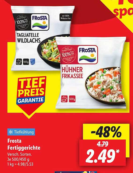 Frosta Fertiggerichte – Tagliatelle Wildlachs & Hühnchen Frikassee