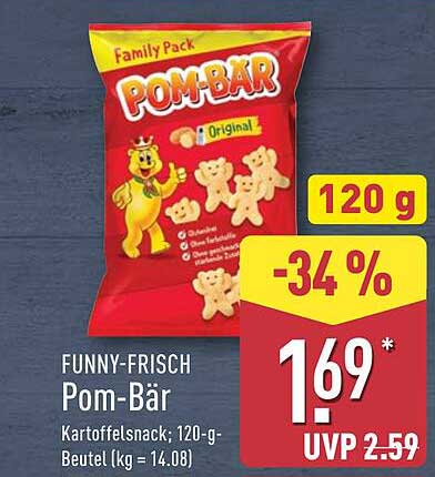 Funny-Frisch Pom-Bär Family Pack, 120 g