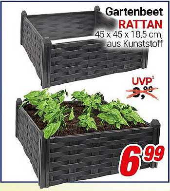 Gartenbeet Rattan
