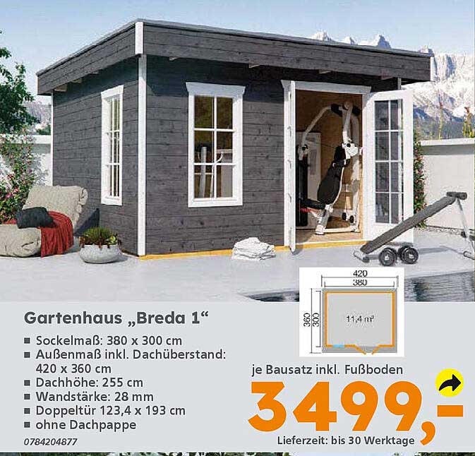 Gartenhaus „Breda 1“