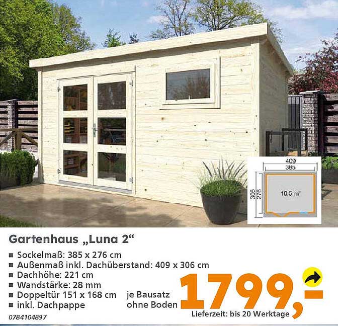 Gartenhaus „Luna 2“