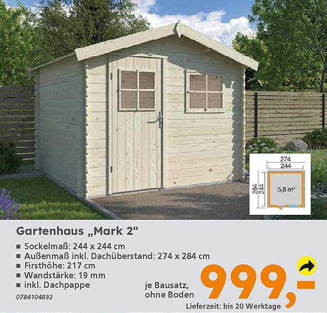 Gartenhaus „Mark 2“