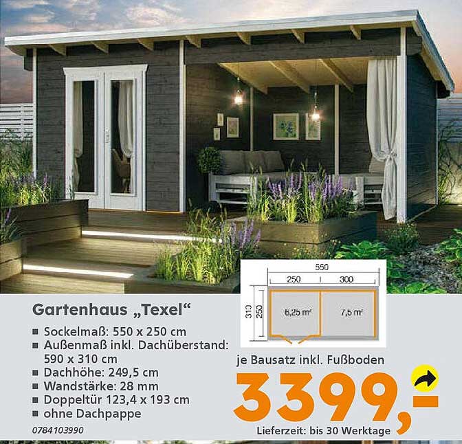 Gartenhaus „Texel“