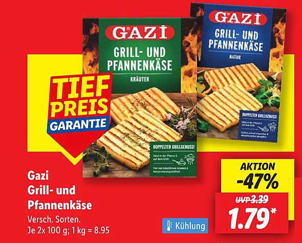 Gazi Grill- und Pfannen Käse - Verschiedene Sorten
