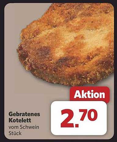 Gebratenes Kotelett vom Schwein Stück