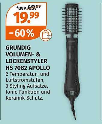 GRUNDIG VOLUMEN- & LOCKENSTYLER HS 7082 APOLLO