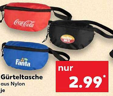Gürteltasche aus Nylon je