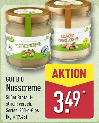 GUT BIO Nusscreme – Süßer Brotaufstrich