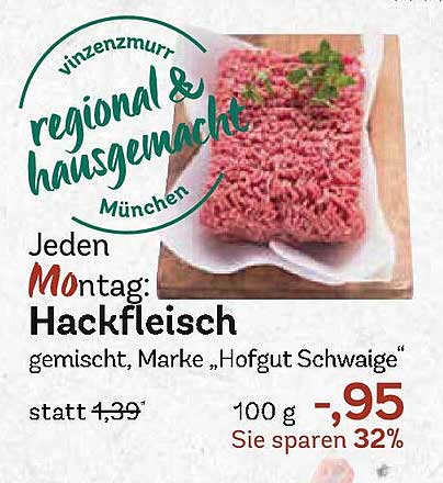 Hackfleisch gemischt, Marke „Hofgut Schwaige“