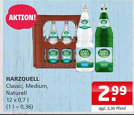 HARZQUELL Classic, Medium, Naturell 12 x 0,7 l