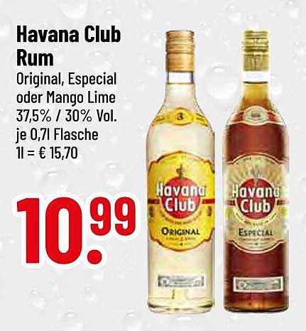 Havana Club Rum - Original, Especial oder Mango Lime