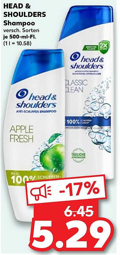 HEAD & SHOULDERS Shampoo 500 ml - Apple Fresh und Classic Clean