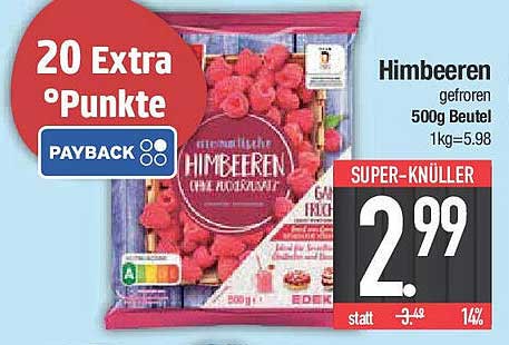 Himbeeren gefroren 500g Beutel
