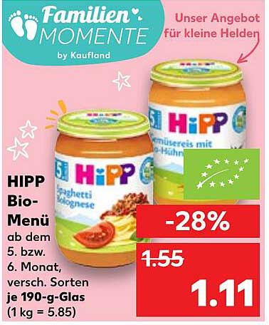 HIPP Bio-Menü - Spaghetti Bolognese