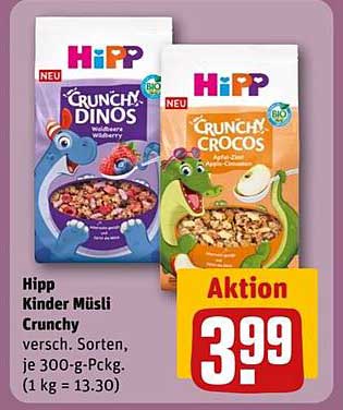 Hipp Kinder Müslis Crunchy – verschiedene Sorten