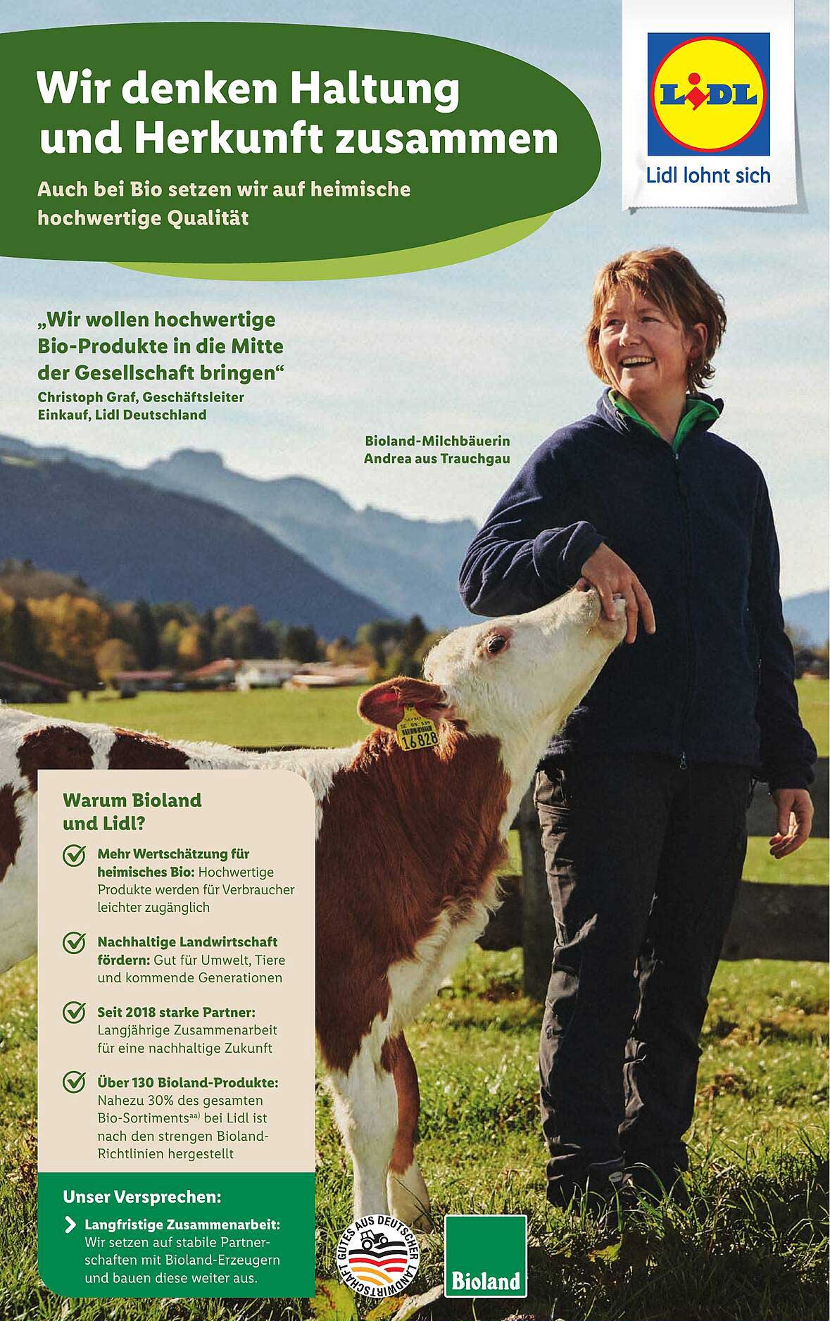 Hochwertige Bioland-Produkte bei Lidl