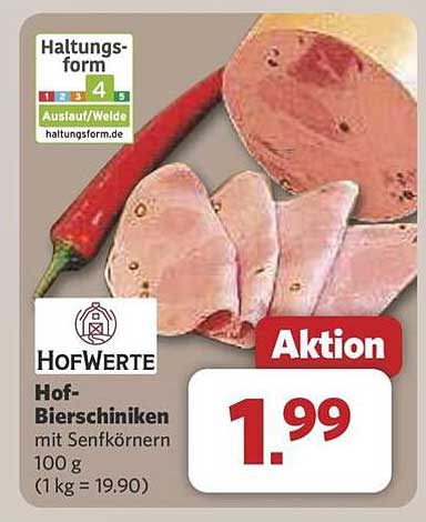 Hof-Bierschinken mit Senfkörnern 100 g