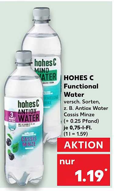 HOHES C Functional Water - Antiox Water Cassis Minze