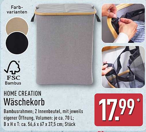 HOME CREATION Wäschekorb